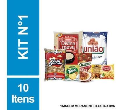 Imagem de Cesta Básica Doação De Alimentos Com 10 Itens Oferta