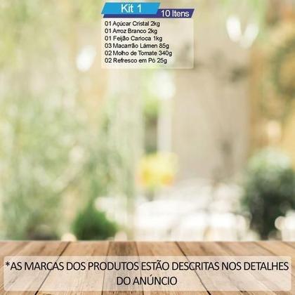 Imagem de Cesta Básica Doação De Alimentos Com 10 Itens Oferta