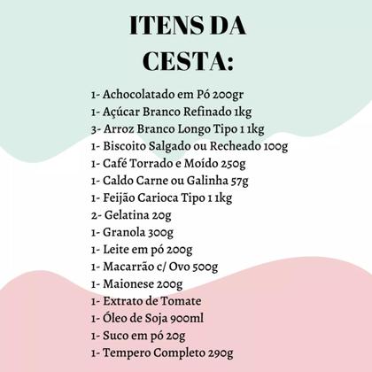 Imagem de Cesta Básica Mais Que Completa Com Granola E Leite Em Pó