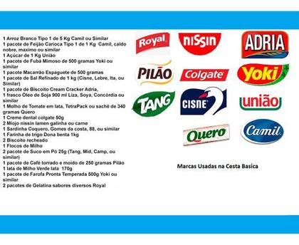 Imagem de Cesta Basica Premium Completa Produtos De Marca 24 Itens