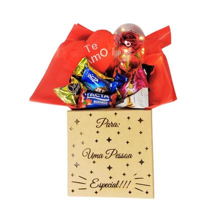 Imagem de Cesta Caixa Presente Chocolates E Mimos Datas Especiais Aniversario