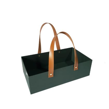 Imagem de CESTA CARTONADA CAIXA DE PRESENTE RÍGIDA COM ALÇA 30x16,5x9CM