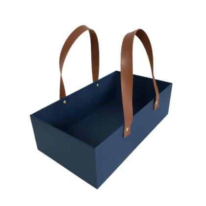 Imagem de CESTA CARTONADA CAIXA DE PRESENTE RÍGIDA COM ALÇA 30x16,5x9CM