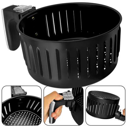 Imagem de Cesta Completa Redonda Antiaderente com Cabo para Airfryer AF-29 AF-30 AF-31