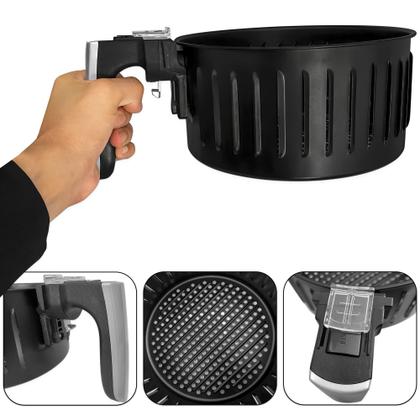 Imagem de Cesta Completa Redonda Antiaderente com Cabo para Airfryer AF-29 AF-30 AF-31