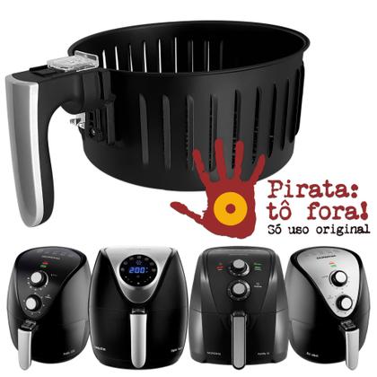 Imagem de Cesta Completa Redonda Antiaderente com Cabo para Airfryer AF-29 AF-30 AF-31