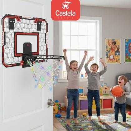 Imagem de Cesta de Basquete Infantil Luz e Som - Castela