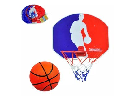 Imagem de Cesta De Basquete Infantil Tabela Com Bola E Bico Inflador