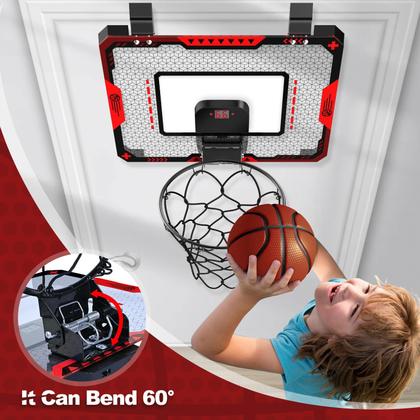 Imagem de Cesta de basquete OCHIDO Indoor com placar eletrônico para crianças