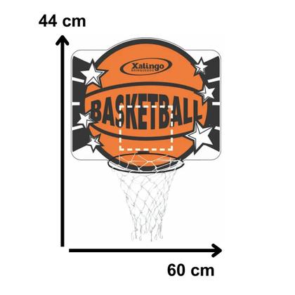 Imagem de Cesta De Basquete Tabela Madeira Esporte 60X44cm
