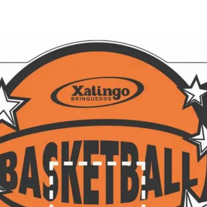 Imagem de Cesta De Basquete Tabela Madeira Esporte 60X44cm
