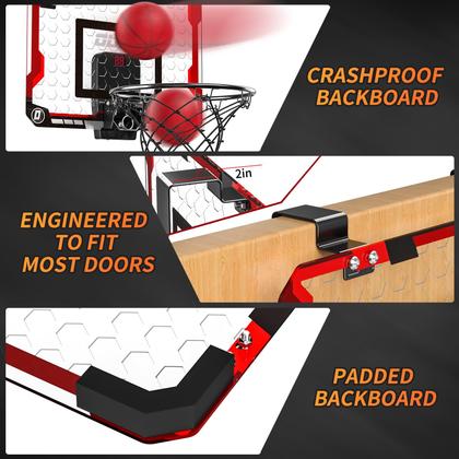 Imagem de Cesta de basquete TEMI Indoor com placar eletrônico e 4 bolas