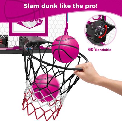 Imagem de Cesta de basquete VATOS para meninas em ambientes fechados com 7 luzes coloridas