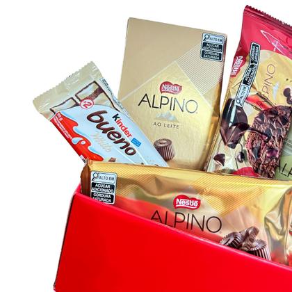 Imagem de Cesta De Chocolate Presente De Páscoa Show Nutella Alpino