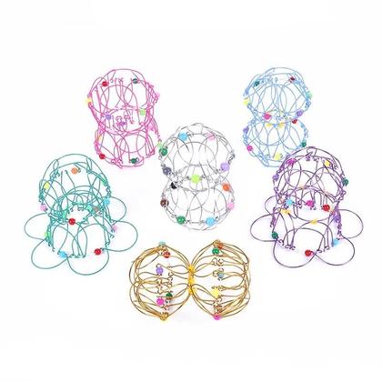 Imagem de Cesta De Flores Em Aço Macio Para Crianças, Fidget Spinner Com 36 Variações, Brinquedo Flexível Para