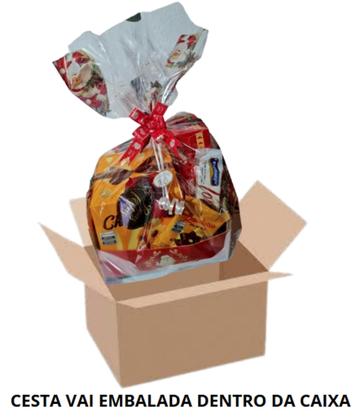 Imagem de Cesta de Natal e Ano Novo Chocotone + Bombom Presente