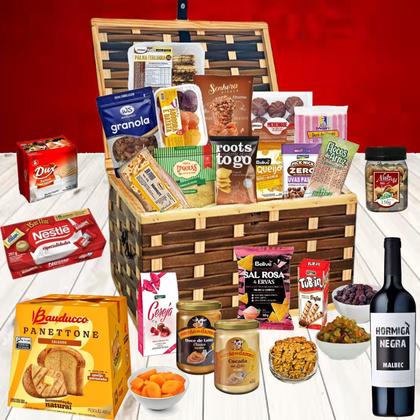 Imagem de Cesta De Natal Especial Bergamo Com 26 Itens - Natal 2024