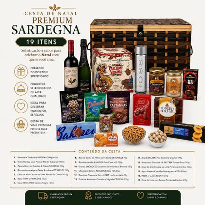 Imagem de Cesta de Natal Premium SARDEGNA 19 Itens - Natal 2026