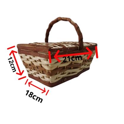 Imagem de Cesta De Piquenique Vime Retangular 474 Picnic 21x18x12