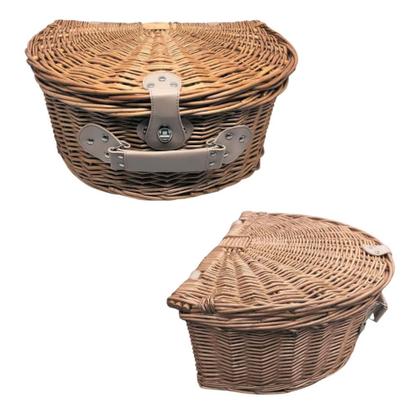 Imagem de Cesta de Piquenique Vintage Talheres Prato E Copos Para 4 Pessoas