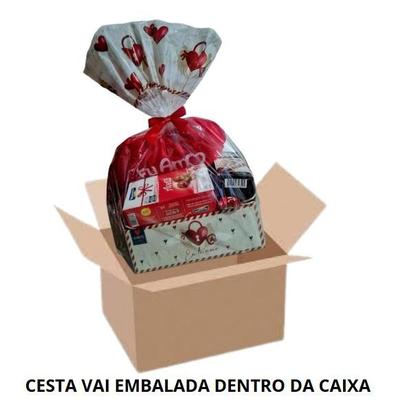 Imagem de Cesta Dia Dos Namorados, Chocolate + Coração Pelúcia Presente