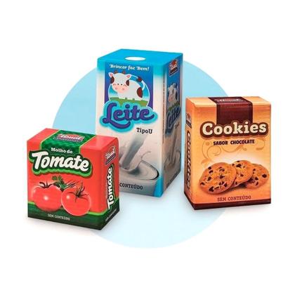 Imagem de Cesta Feirinha Com Acessórios Mercadinho Infantil - Usual Brinquedos