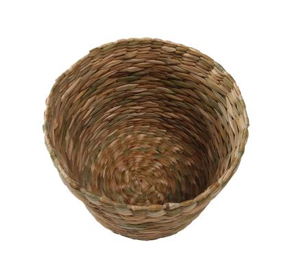 Imagem de Cesta Organizadora Cachepô Vaso De Palha Taboa Redondo 20x20x18