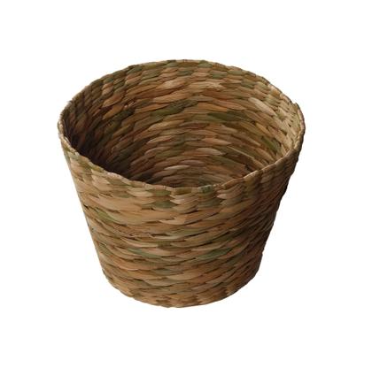 Imagem de Cesta Organizadora Cachepô Vaso De Palha Taboa Redondo 20x20x18