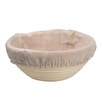 Imagem de Cesta Oval de Rattan para Fermentação de Pão - Impermeável e Natural