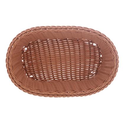 Imagem de Cesta Oval De Rattan Plástico 24Cm X 17Cm X 7Cm - Lyor