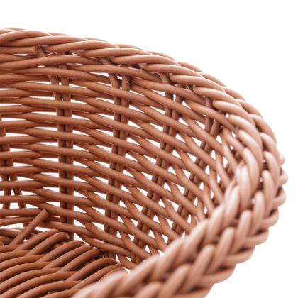 Imagem de Cesta Oval De Rattan Plástico 24Cm X 17Cm X 7Cm - Lyor