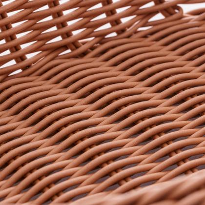 Imagem de Cesta Oval De Rattan Plástico 24Cm X 17Cm X 7Cm - Lyor