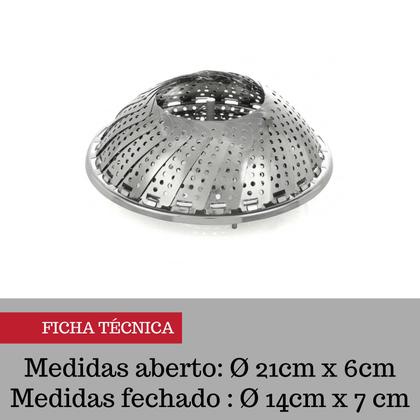 Imagem de Cesta p/ cozer no vapor inox pequeno