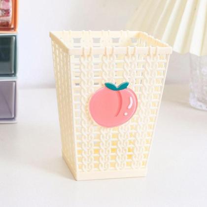 Imagem de Cesta Plástica Telada Versátil Organizadora Para Armazenar Objetos Lápis Maquiagem1Un