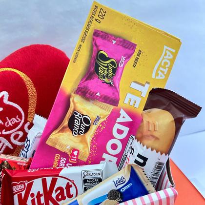 Imagem de Cesta Presente Dia das Mães Mimo Especial Chocolates Pelúcia