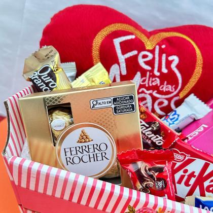 Imagem de Cesta Presente Dia das Mães Mimo Especial Chocolates Pelúcia