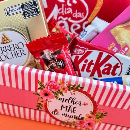 Imagem de Cesta Presente Dia das Mães Mimo Especial Chocolates Pelúcia