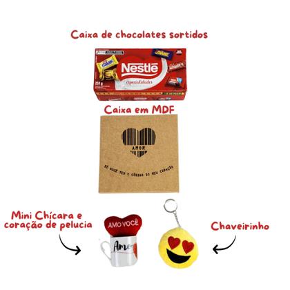 Imagem de Cesta Presente Ocasiões Especiais Aniversario Mimo Namorados
