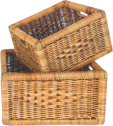 Imagem de Cesta Quadrada Com Alça Mundiart 25cm x 22cm x 13cm