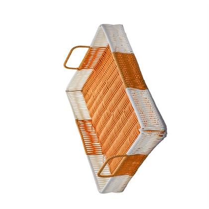 Imagem de Cesta Retangular Bandeja De Servir Rattan 38X28X4,5CM Frigopro