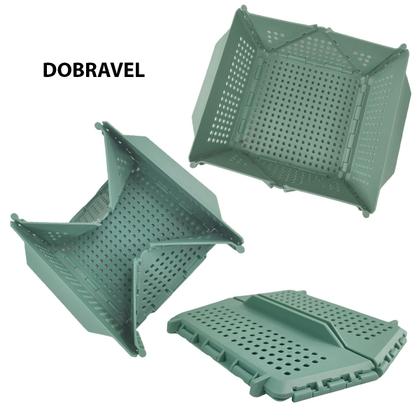 Imagem de Cesta Secar Frutas Verduras Vegetais Escoa Alimentos Cozinha Drenagem Lava Seca Porta Objeto Organizador Casa Fruteira Decoraçao Mesa Estante