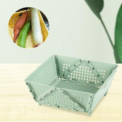 Imagem de Cesta Secar Frutas Verduras Vegetais Escoa Alimentos Cozinha Drenagem Lava Seca Porta Objeto Organizador Casa Fruteira Decoraçao Mesa Estante