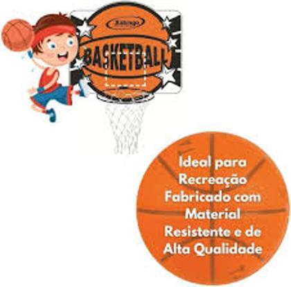 Imagem de Cesta Tabela de Basquete Juvenil Aro e Rede 54x60cm mdf 9mm - Xalingo
