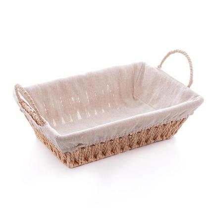 Imagem de Cesta Wolff C/alca Retangular C/forro Em Tecido 31x19x12cm