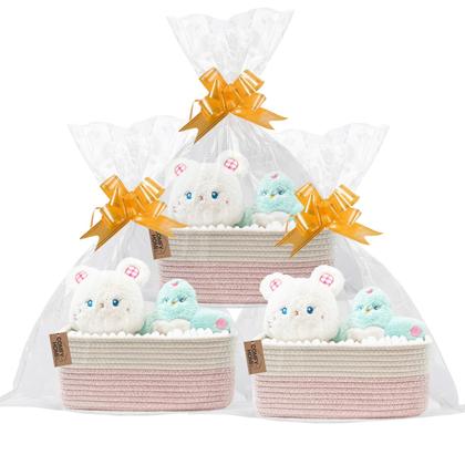 Imagem de Cestas de armazenamento COMFY-HOMI, corda de algodão de 33 x 22 x 13 cm, pacote com 3