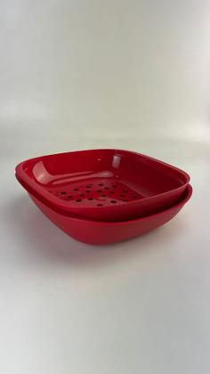 Imagem de Cesto alegra vermelho da tupperware
