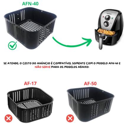 Imagem de Cesto Antiaderente Da Fritadeira Modelo Afn-40 4l Mondial