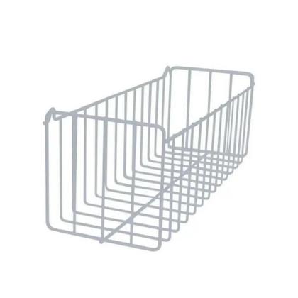Imagem de Cesto Aramado Multiuso De Fixar Parede 25x11 Retangular Organizador Metálico N2
