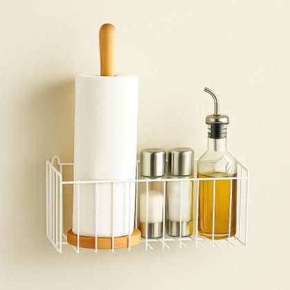 Imagem de Cesto Aramado Multiuso De Fixar Parede 25x11 Retangular Organizador Metálico N2