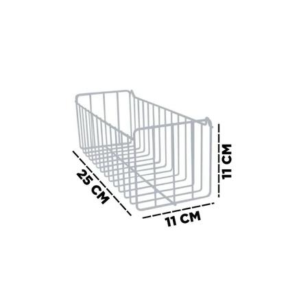 Imagem de Cesto Aramado Organizador de Parede Ou Armário Para Lavanderia Cozinha Atelier Multiuso Metal Reforçado